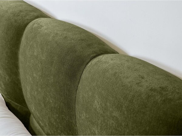 Zeleni tapecirani bračni krevet s podnicom 160x200 cm Kumo – Bobochic Paris