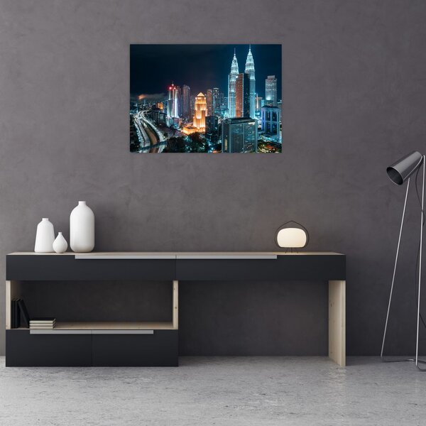 Slika - Noć u Kuala Lumpuru (70x50 cm)