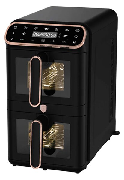 Berlinger Haus Air Fryer dvostruka friteza na vrući zrak s prozirnim vratima, 5,5+5,5 l
