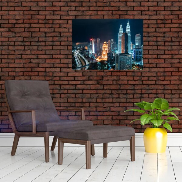Slika - Noć u Kuala Lumpuru (70x50 cm)