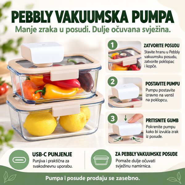 Pebbly Vacuum USB vakuumska pumpa