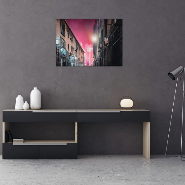 Slika vatrometa u Marseilleu (70x50 cm)