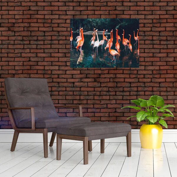 Slika jata flaminga (70x50 cm)