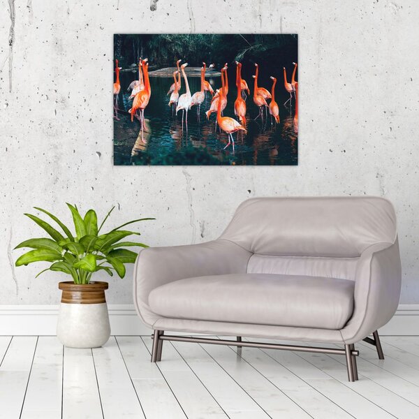 Slika jata flaminga (70x50 cm)