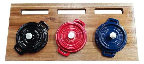 Grill King Cast Iron 4u1 mini Dutch oven set sa stalkom, 10 cm