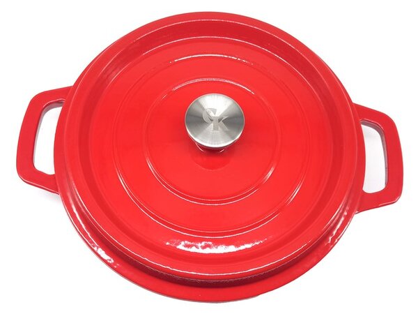 Grill King Cast Iron okrugli niski Dutch oven, 28 cm