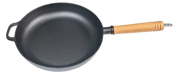 Grill King Cast Iron tava s drvenom ručkom, 25 cm