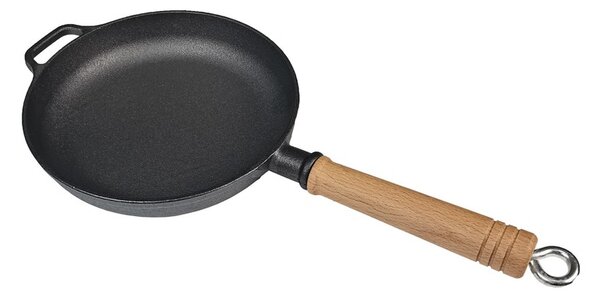 Grill King Cast Iron tava s drvenom ručkom, 23 cm