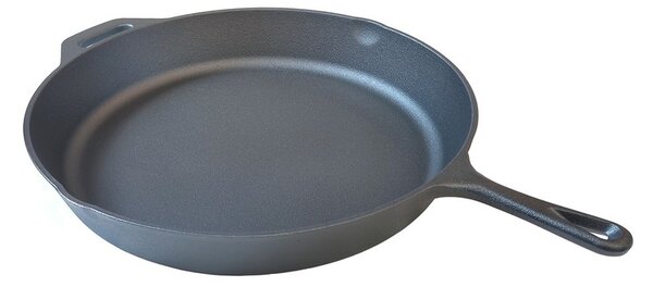 Grill King Outdoor Cast Iron duboka tava s lijevanom ručkom, 26 cm