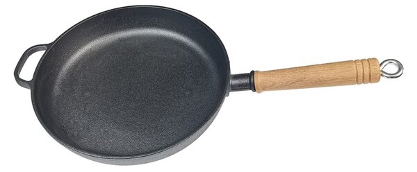 Grill King Cast Iron tava s drvenom ručkom, 23 cm
