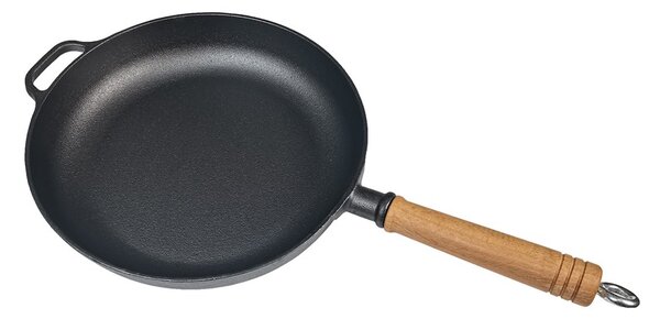 Grill King Cast Iron tava s drvenom ručkom, 27 cm