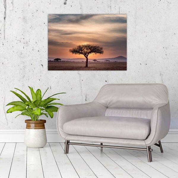 Slika zalaska sunca u Tanzaniji (70x50 cm)