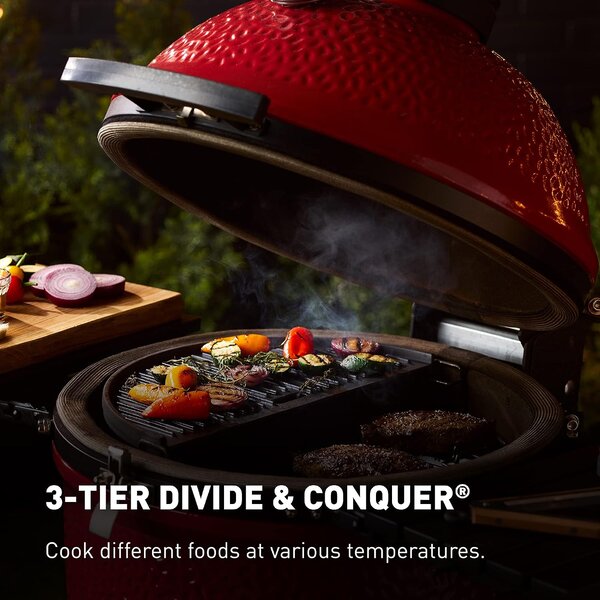 Kamado Joe Classic Joe Series III keramički roštilj na ugljen s postoljem, 18"/46 cm
