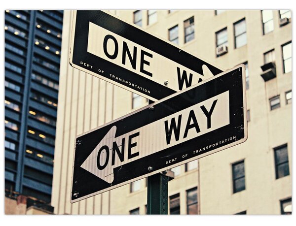 Slika - New York ONE WAY (70x50 cm)
