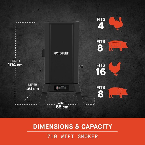Masterbuilt Smoker 710 WiFi digitalna električna pušnica/dimilica