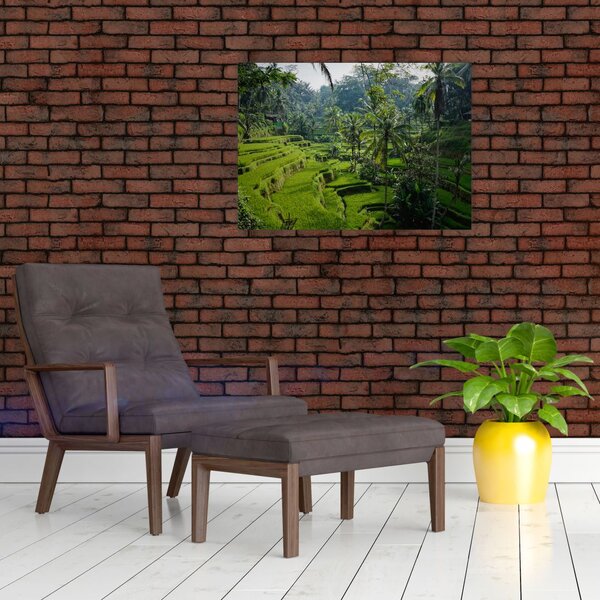 Slika rižinih terasa Tegalalang, Bali (70x50 cm)