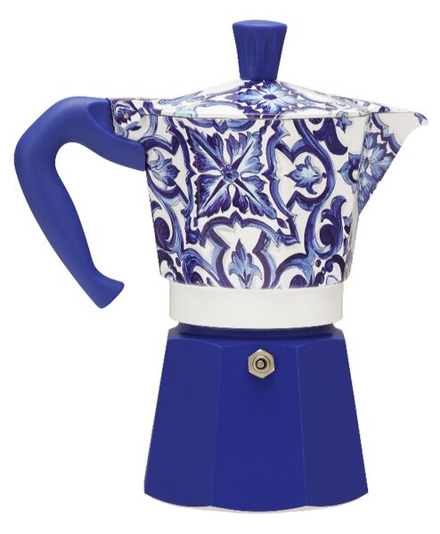 Bialetti Dolce & Gabbana Mediterranean Blue Moka Express kafetijera, 6 šalica