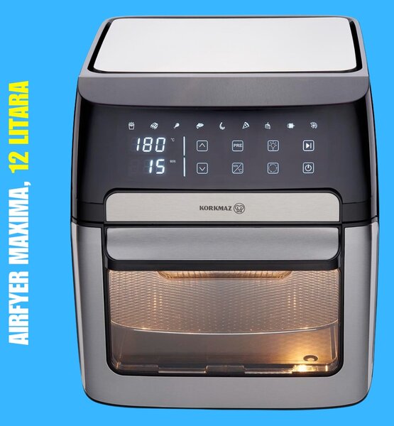 Korkmaz Airfryer Oven Maxima friteza/pećnica na vrući zrak, 12 l
