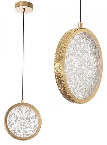 Viseća Kristalna Lampa LED G089-1CP Złota