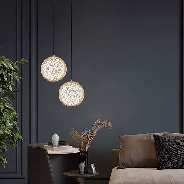 Viseća Kristalna Lampa LED G089-1CP Złota
