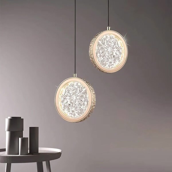Viseća Kristalna Lampa LED G089-1CP Złota