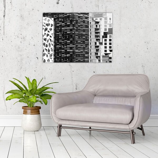 Slika crno-bijele arhitekture (70x50 cm)