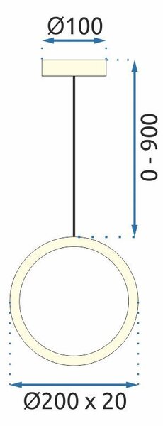 Viseća Kristalna Lampa LED G089-1CP Złota