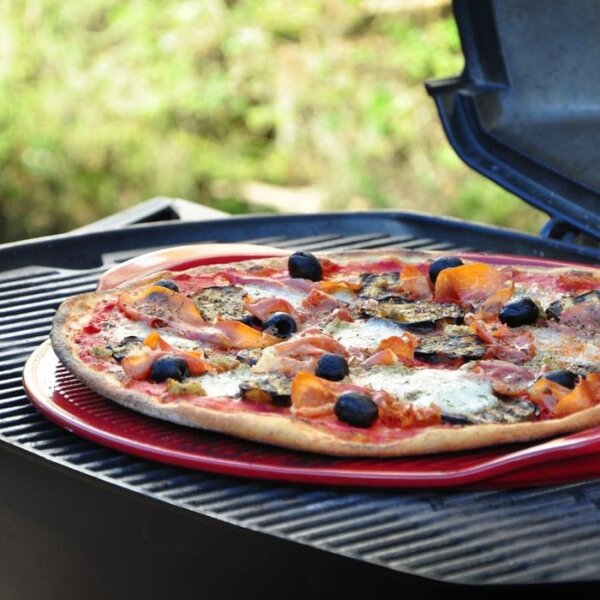 Emile Henry DS BBQ Ridged keramički pekač za pizzu