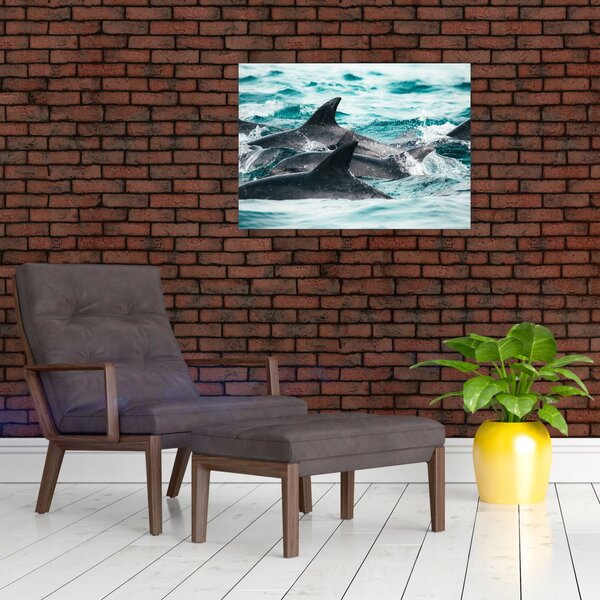 Slika - Dupini u oceanu (70x50 cm)