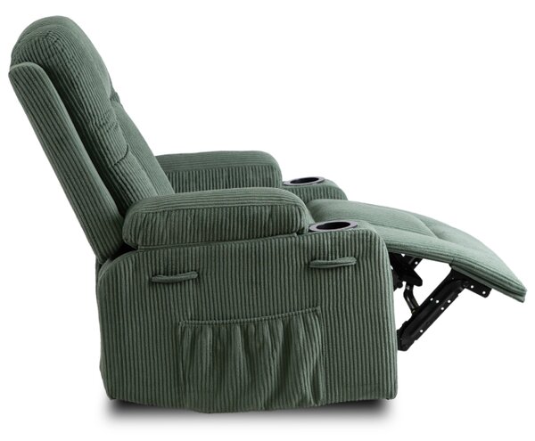 JAKS Masažna fotelja zeleni menčester Box