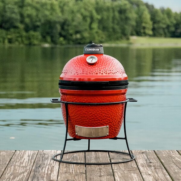 Kamado Joe Joe Jr. keramički roštilj na ugljen s postoljem, 13,5"/34 cm