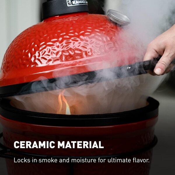 Kamado Joe Joe Jr. keramički roštilj na ugljen s postoljem, 13,5"/34 cm