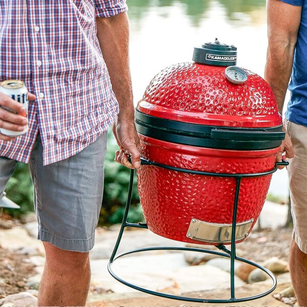 Kamado Joe Joe Jr. keramički roštilj na ugljen s postoljem, 13,5"/34 cm
