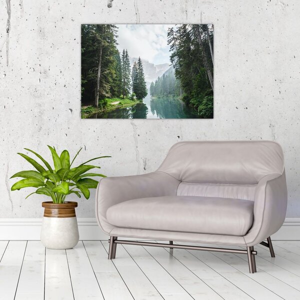 Slika šumskog jezera (70x50 cm)