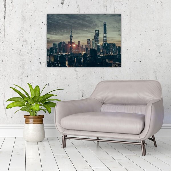 Slika grada u sumrak (70x50 cm)