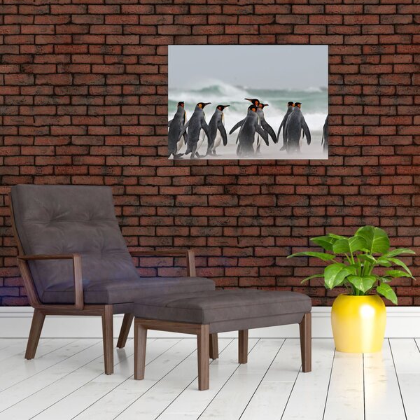 Slika pingvina uz ocean (70x50 cm)