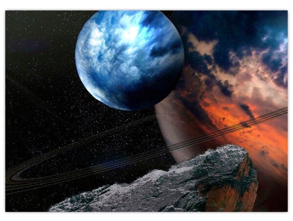 Slika planeta u svemiru (70x50 cm)