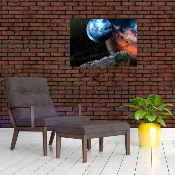 Slika planeta u svemiru (70x50 cm)