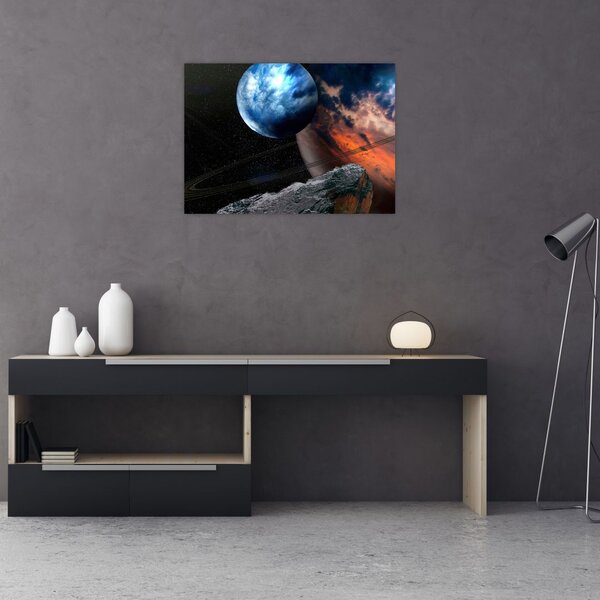 Slika planeta u svemiru (70x50 cm)