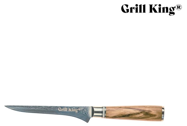 Grill King Damascus nož za otkoštavanje i filetiranje, 16 cm