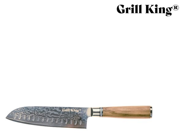 Grill King Damascus Santoku nož, 13 cm