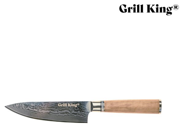 Grill King Damascus nož šefa kuhinje, 16 cm