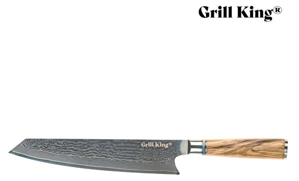 Grill King Damascus Kiritsuke azijski nož šefa kuhinje, 24 cm