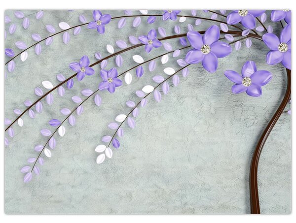 Slika - Ljubičasta kiša (70x50 cm)