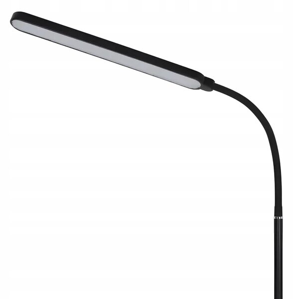 LED pokretna podna svjetiljka 198 cm 6-stupanjski + daljinski upravljač crna
