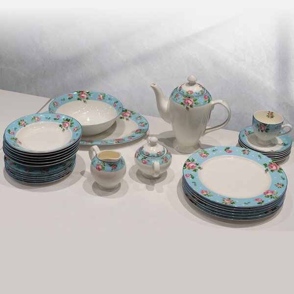 Grill King Table Porcelain Roses 35 dijelni set/servis za jelo