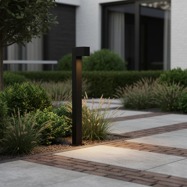 Industrijska vanjska podna lampa crna 80 cm IP44 - Baleno