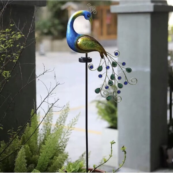 Solarna ukrasna 40 LED RGB vrtna svjetiljka pav