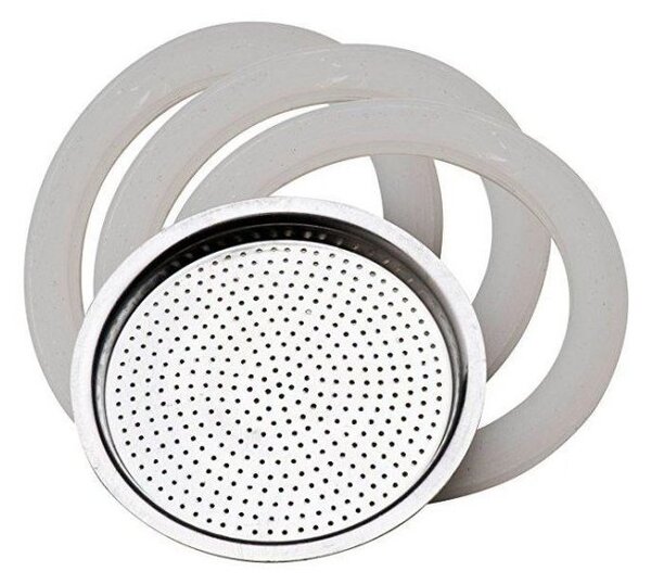 Pedrini set brtvi i filtera za aluminijsku kafetijeru, 3 šalice