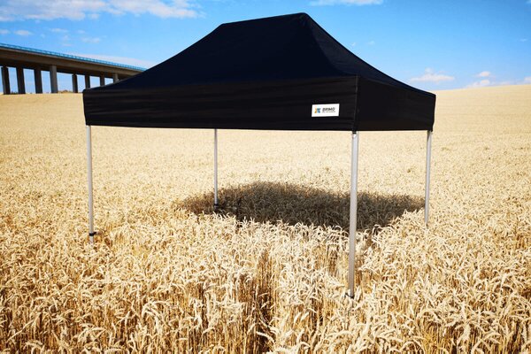Reklamni šator 4x6 m Premium (Alu) s 3 stranice – Brzo postavljiv - sa 3 zida - Bijela
